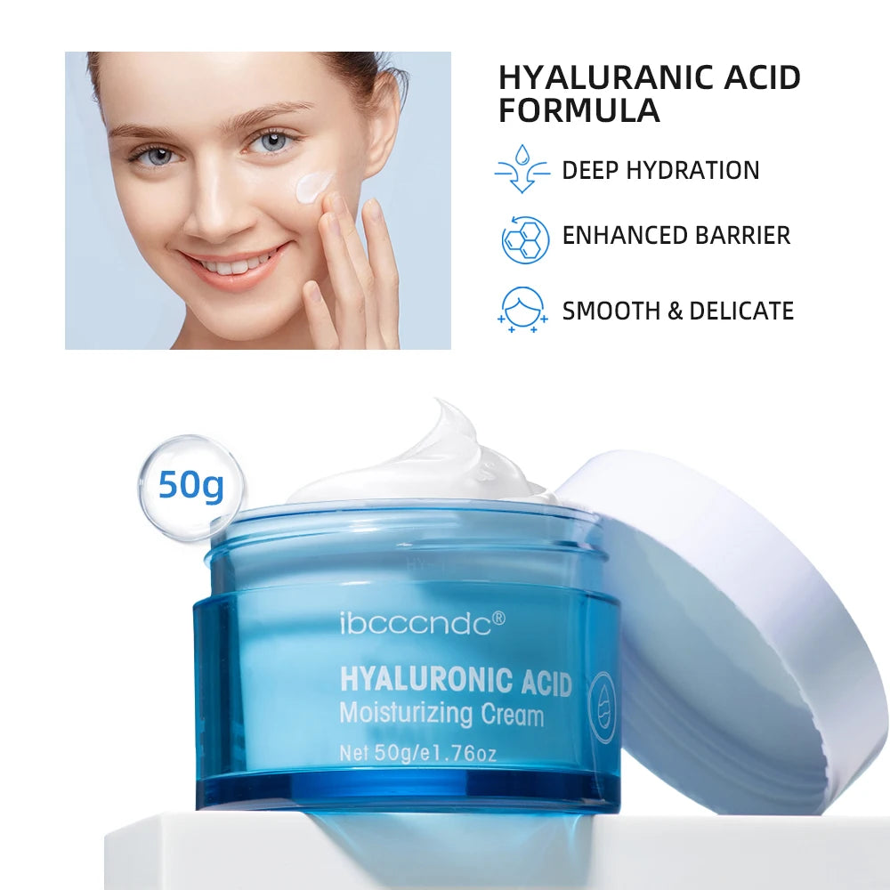 Hyaluronic Acid Moisturizing Cream For Normal-to-dry Skin Moisturizing Nourishing Face Body Men Women Skin Care Products 50ML Oasis Select