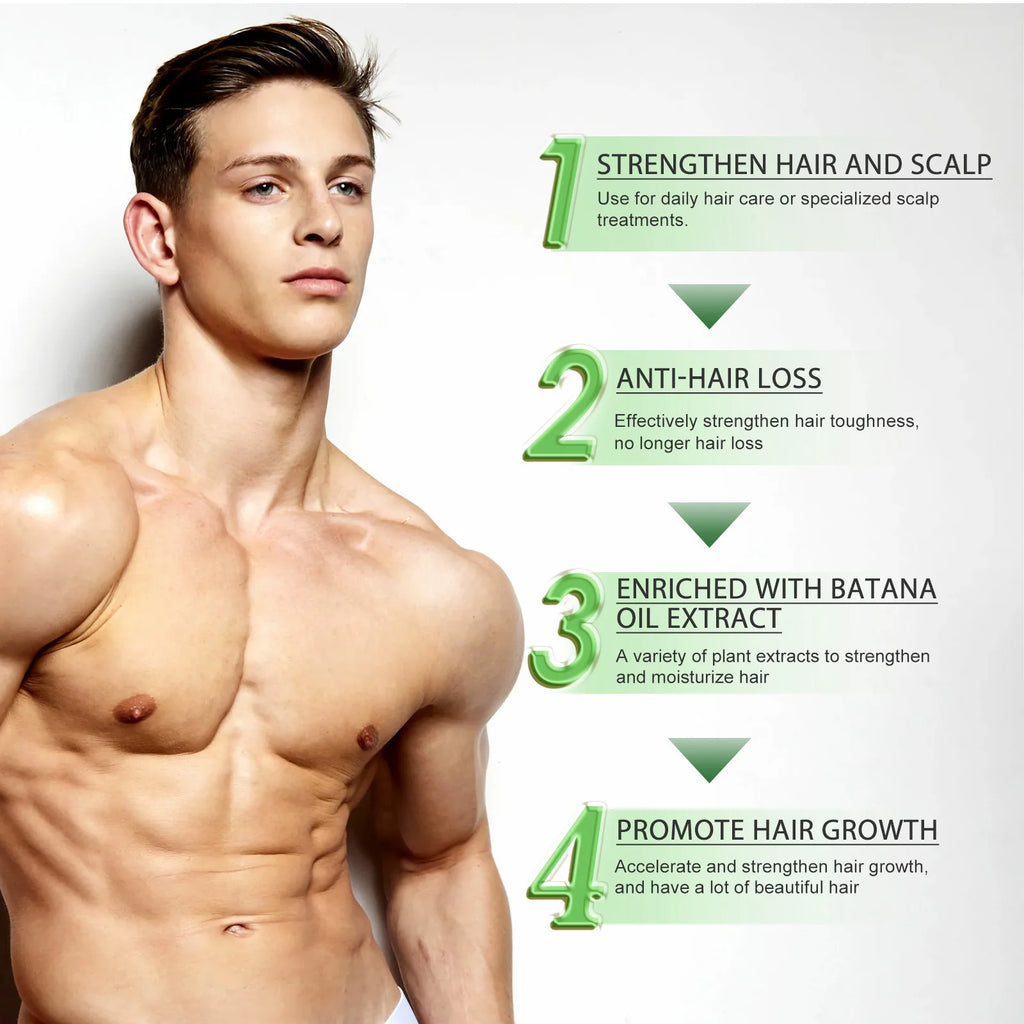 Natural Batana Oil For Hair Growth Anti Loss Repair Hair Root Moisturize Strengthen Improve Split End Hair Health Thicker Care Oasis Select