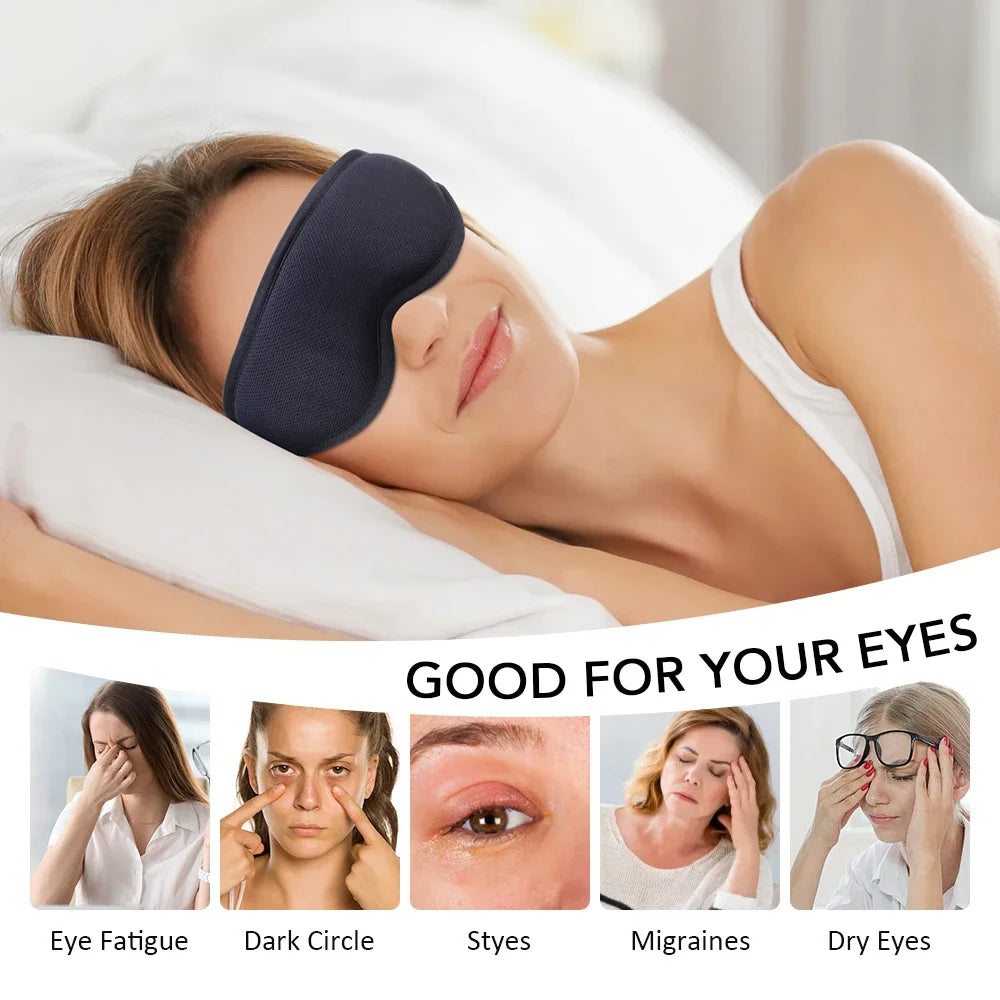 3D Electric Steam Eye Mask – Heat & Vibration Massage