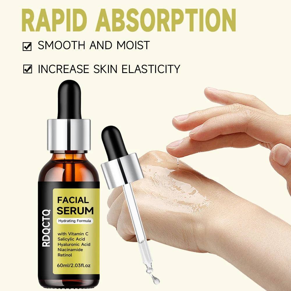 Vitamin C & Hyaluronic Acid Facial Serum – Niacinamide & Retinol Face Serum Oasis Select