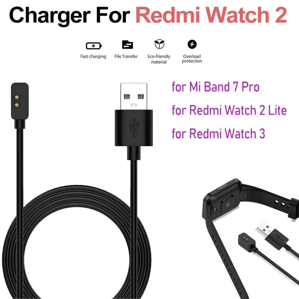 USB Charger for Xiaomi Mi Band 7 Pro & Redmi Watch 2 Lite Smartwatch Charger Oasis Select