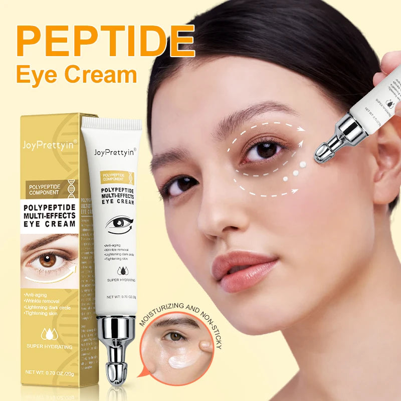 Joyprettyin Peptide Anti-Dark Circles Eye Cream Eye Bags Removal Anti-Wrinkle Lifting Firming Eye Care Oasis Select
