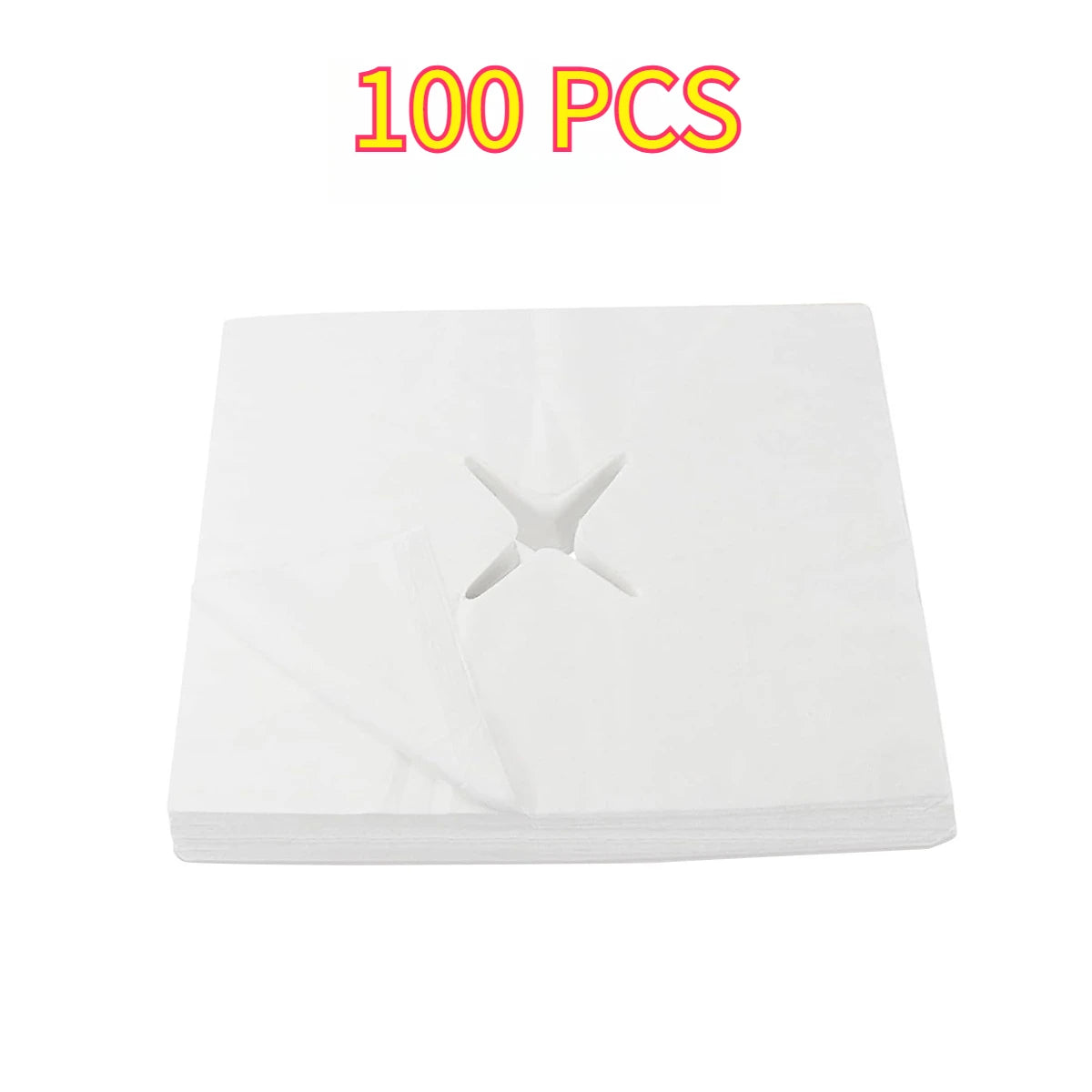 100/200 PCS Disposable Face Cradle Covers Face Cradle Covers Soft Massage Bed Sheet Spa Chairs Lash Beds Beauty Salons Oasis Select 100pcs