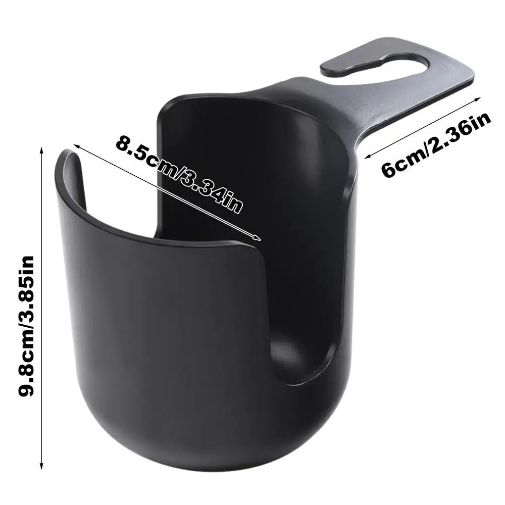 Car Cup Holder Multifunctional Car Rear Seat Cup Holder Hanging Beverage Storage Rack Car Interior Water Bottle Storage Rack Oasis Select Black