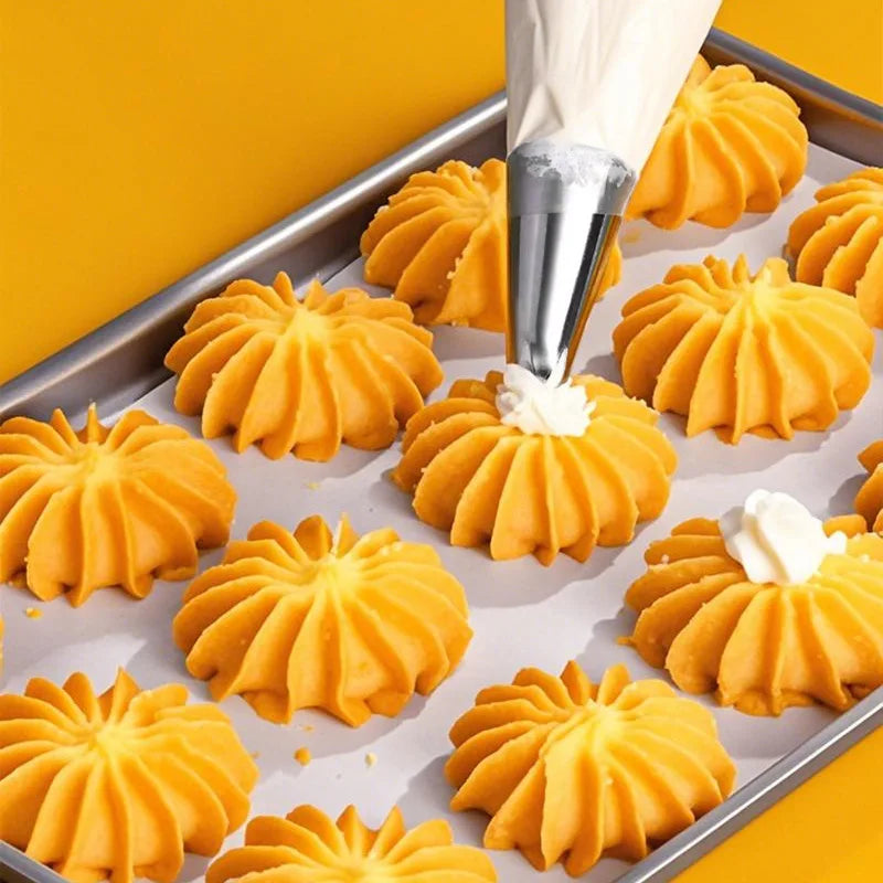 15-Piece Stainless Steel Piping Nozzles – Cake Decorating Tips Set Cake Decorating Tips Oasis Select