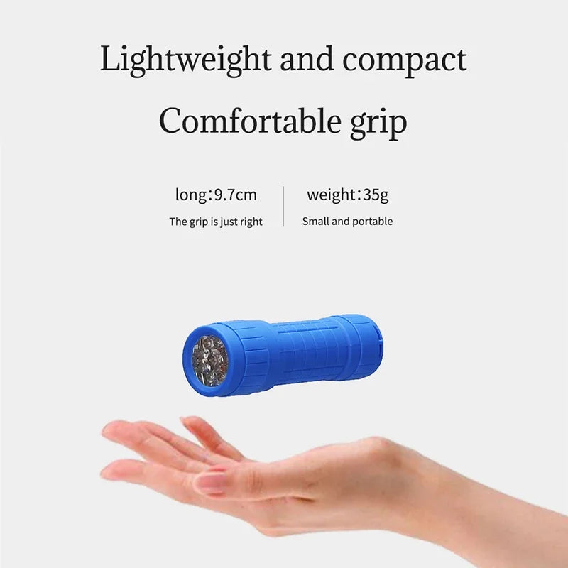 Mini Portable Flashlight Nine XPE Lamp Beads Strong Lighting Using 3 NO.7 Batteries Fixed Focus Pocket Outdoor Emergency Torch Oasis Select