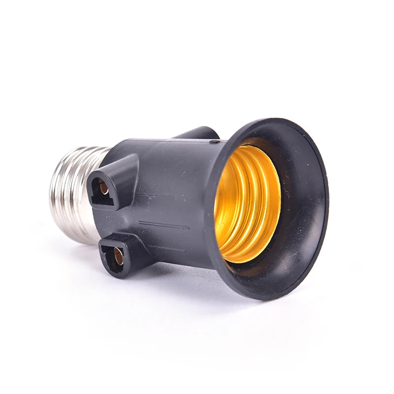 PBT Fireproof E27 Bulb Adapter Lamp Holder Base Socket Conversion with EU Plug Oasis Select