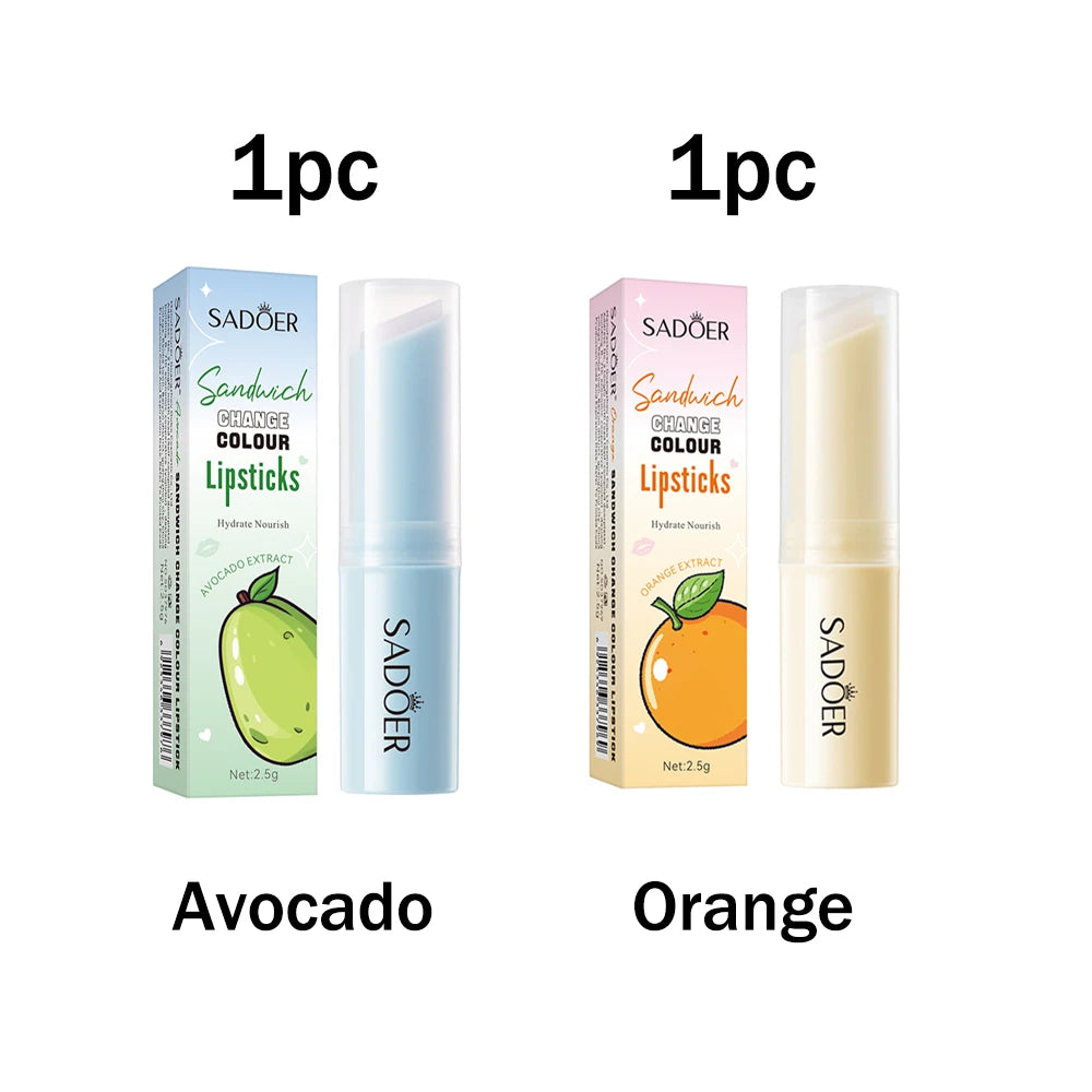 Honey peach sandwich warm changing water lipstick moisturizing warm changing lipstick 2.5g Oasis Select Avocado Orange 2.5g