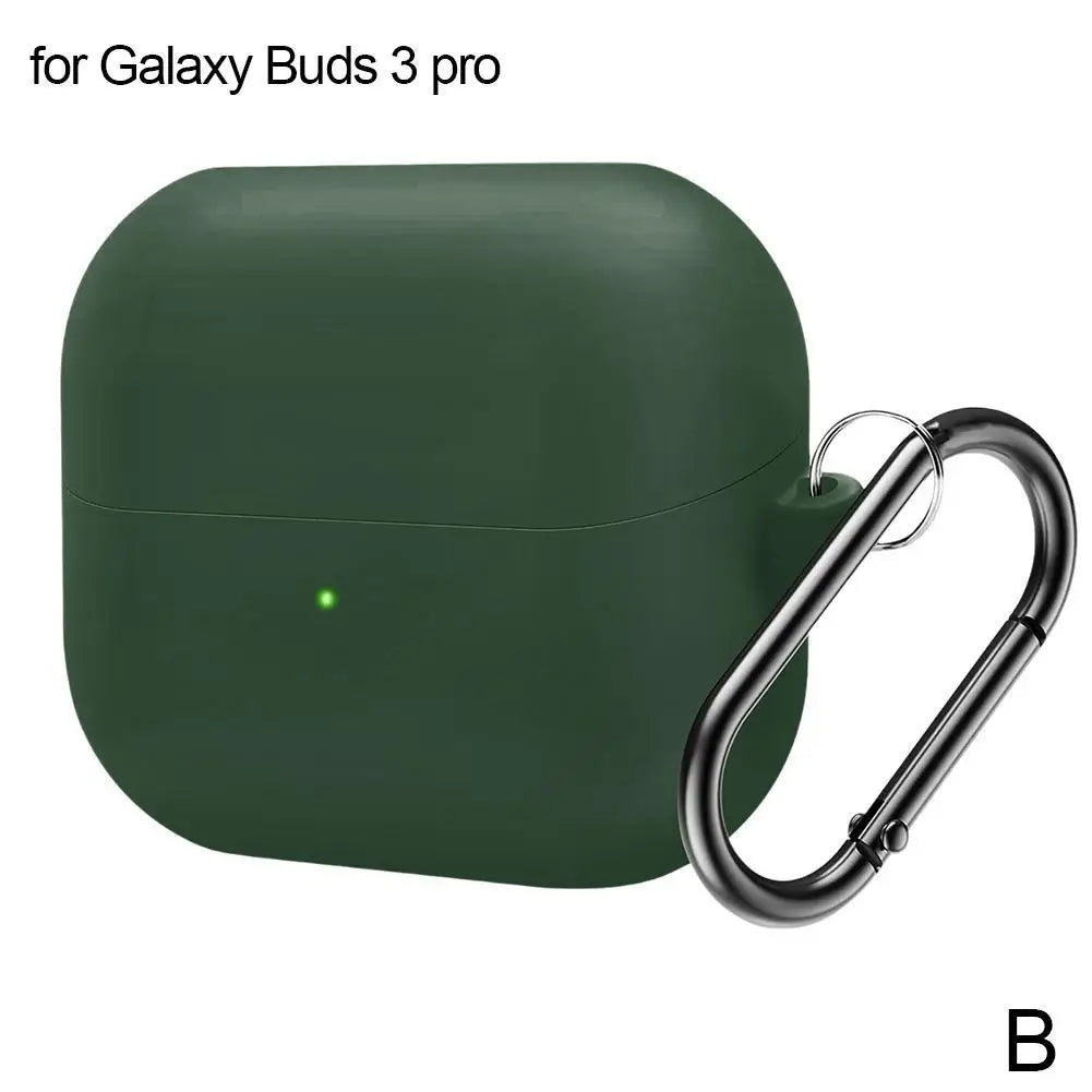 Silicone Case for Samsung Galaxy Buds 3 & 3 Pro + Carabiner