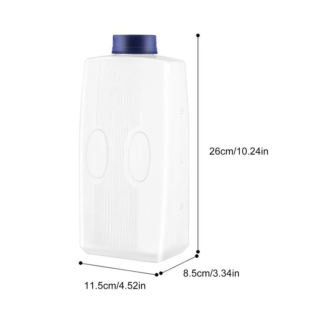 Refrigerator Juice Container Bottle Juice Bottle 2L Leak-Proof Beverage Dispenser with Scale for Iced Tea Water Coffee Milk Oasis Select