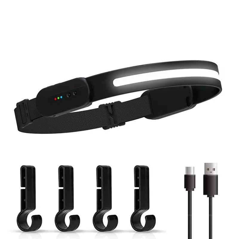 SHINEKNOT COB LED Headlamp – Wave Sensing & Bluetooth