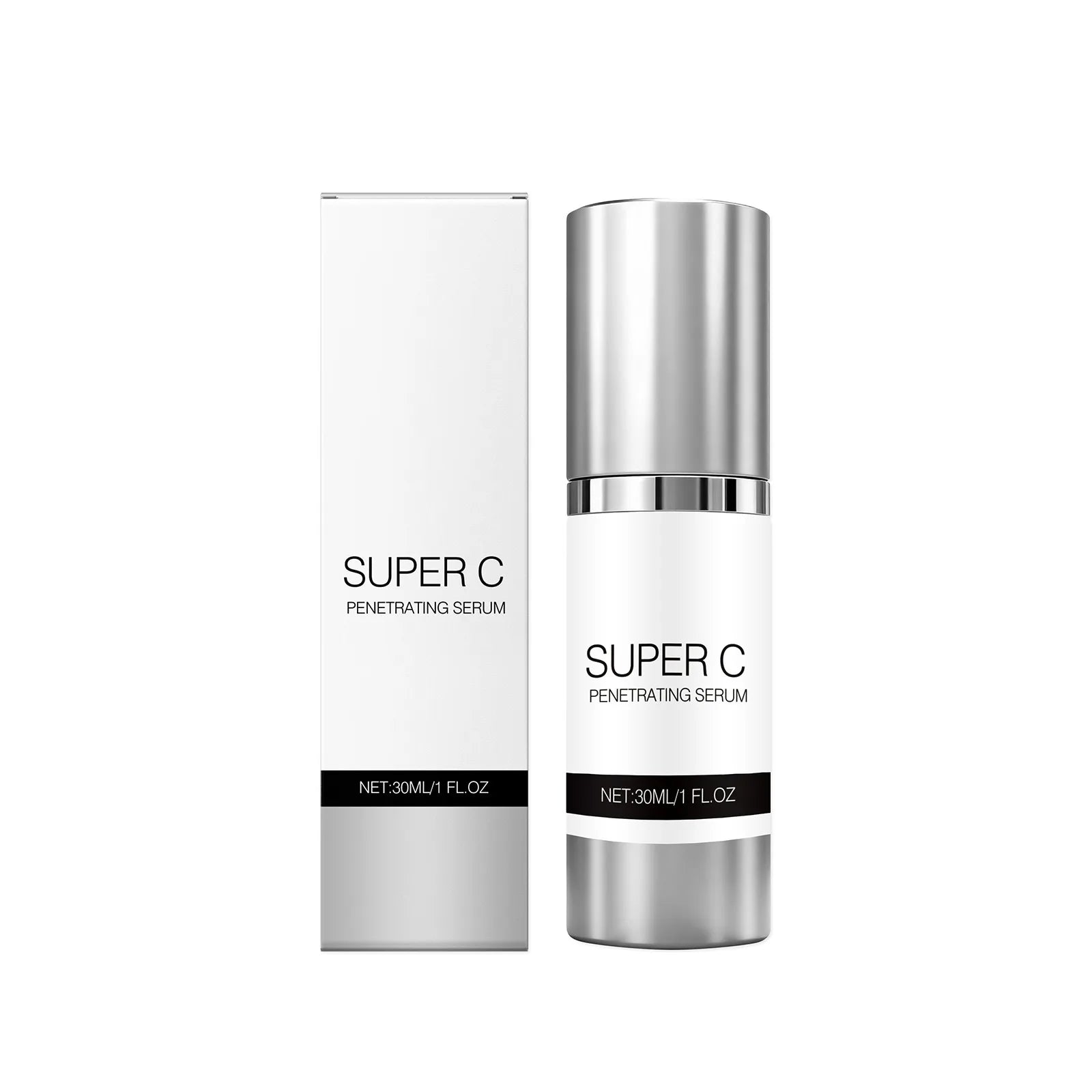 Vitamin C Facial Serum Mild Moisturize Deep Penetrating Improve Fine Line Relief Rough Strengthen Skin Barrier Skincare Essence Oasis Select 30ml Boxed