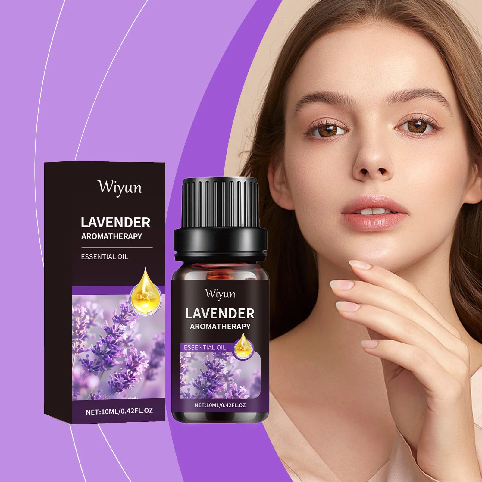 Lavender Essential Oil Moisturizing Nourishing Face Skin Hair Soft Shine Multi-functional Care Oil Oasis Select