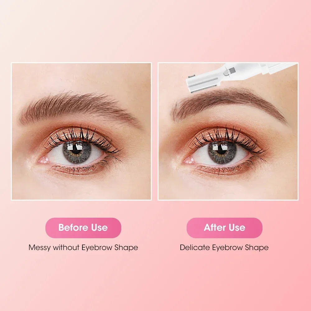 Ms.Dear Rechargeable Electric Eyebrow Trimmer Dual-Blade