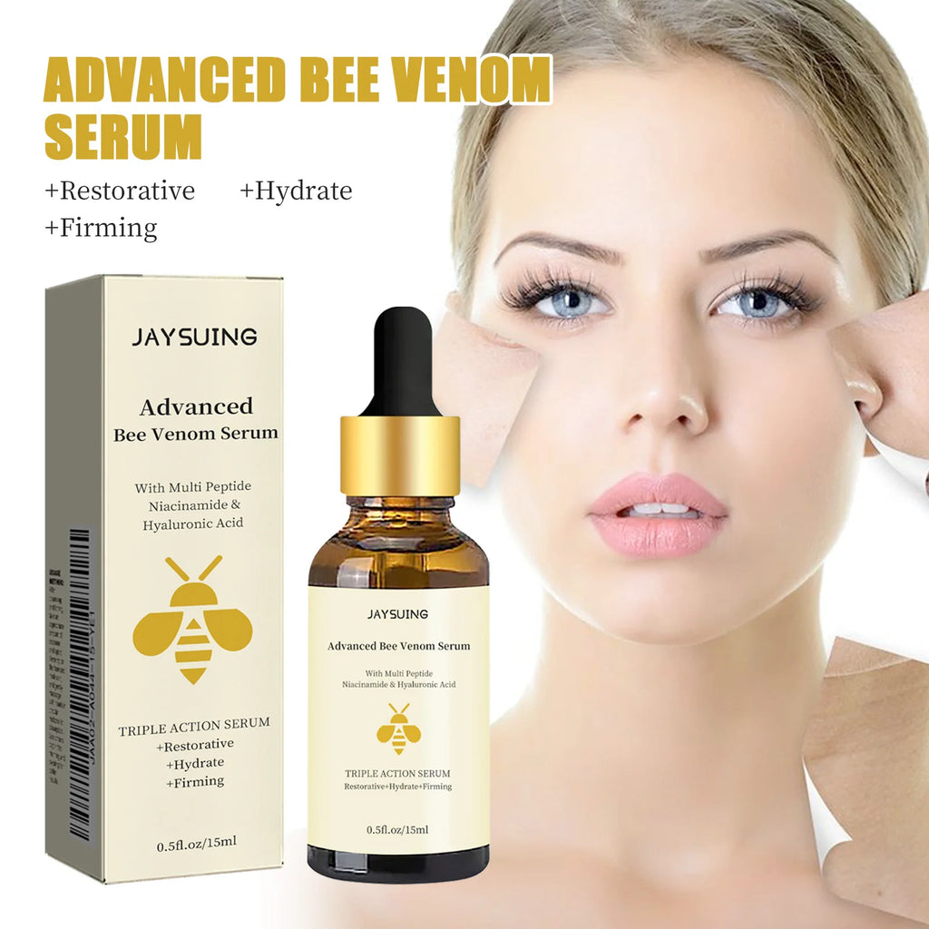 Jaysuing Bee Venom Serum Tighten Lightens Fine Lines Repair Dullness Moisturizing Firming Facial Skin Essence Brightening Skin Oasis Select