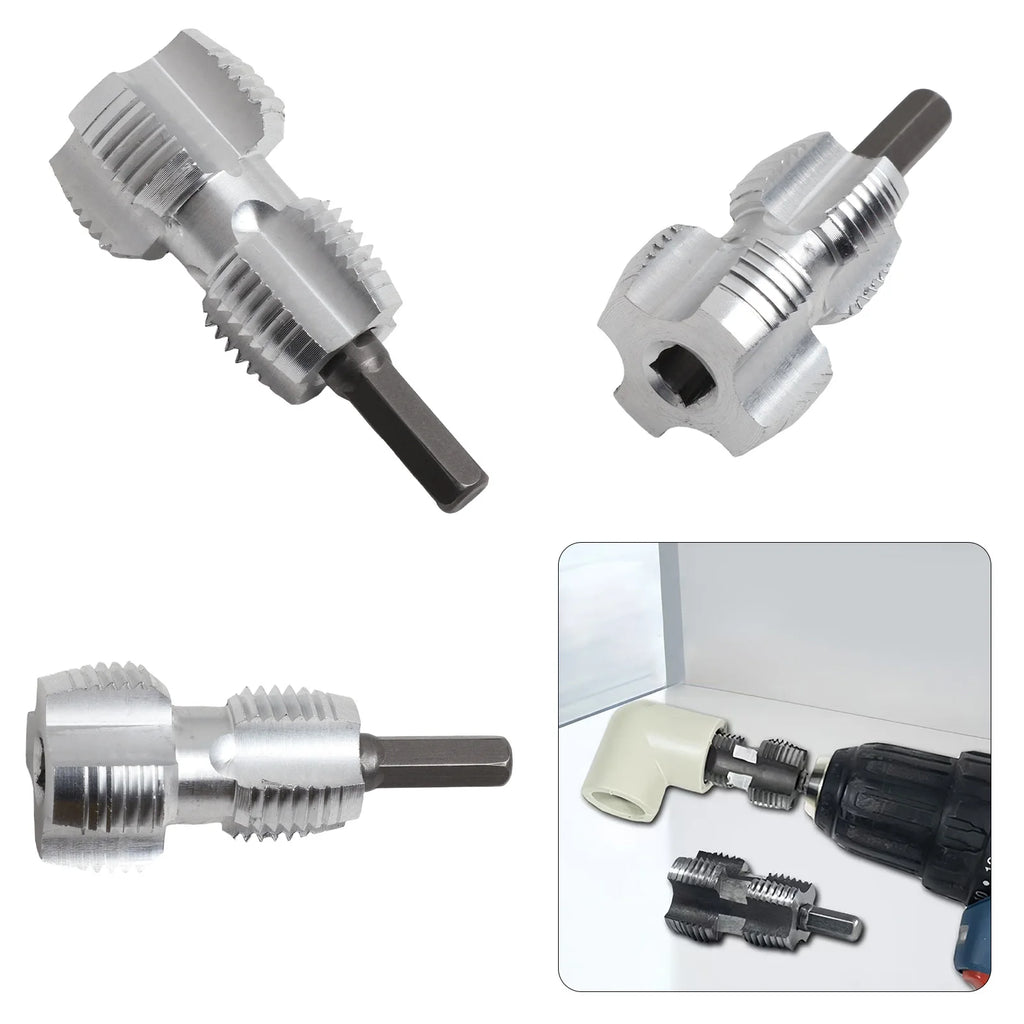 Pvc Pipe Threader Kit 4 Points 6 Points PPR Water Pipe Internal Thread Opener For Pvc Plastic Pipe Waterpipe Tapping Tool Oasis Select