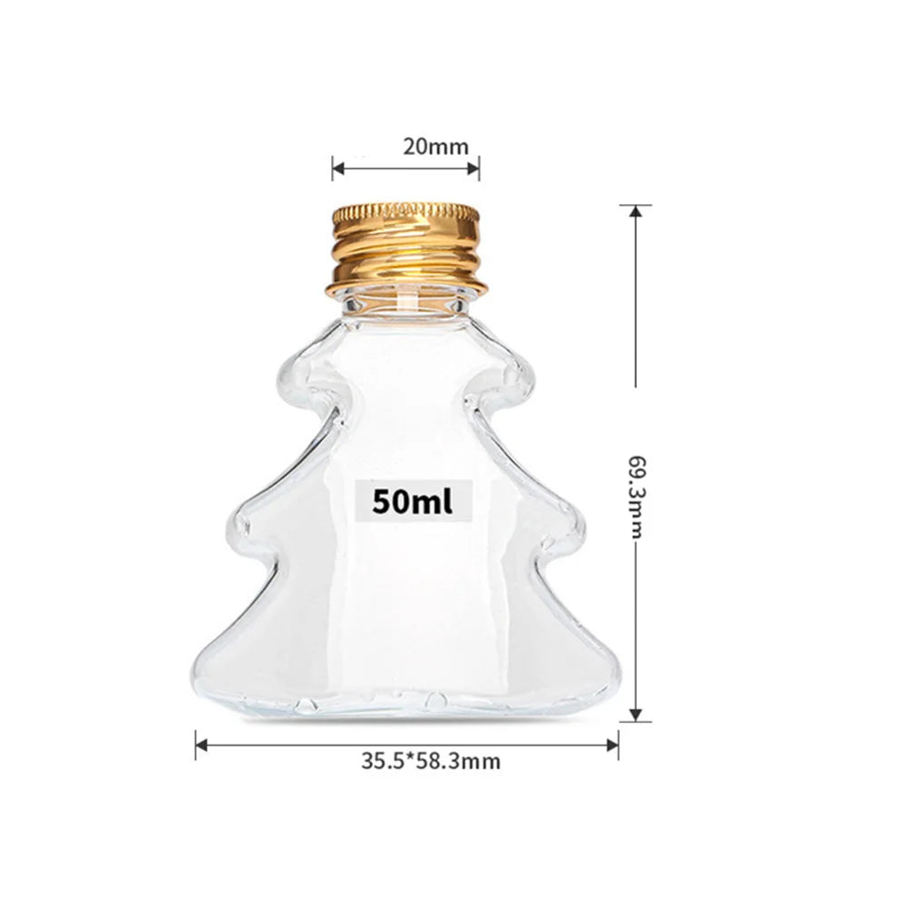 10-Pack Fillable Clear Christmas Ball Ornaments – 50ml DIY Baubles