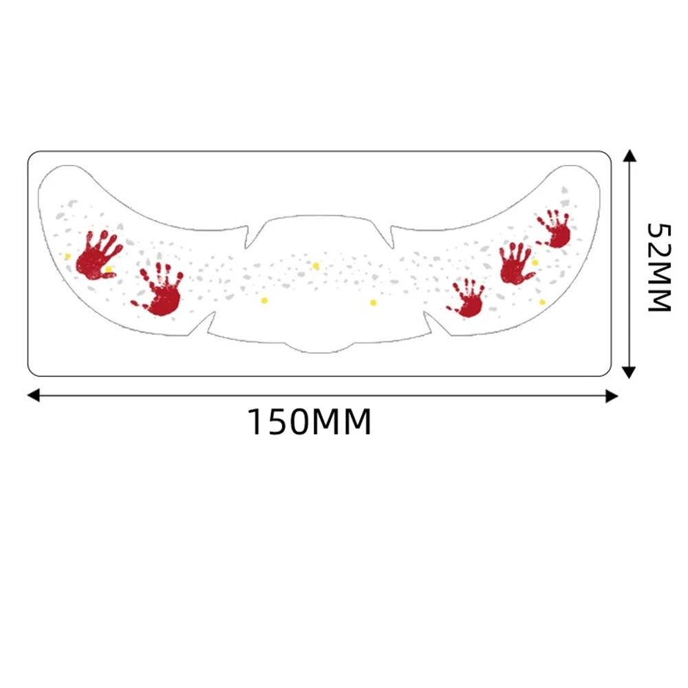 Halloween Glow in the Dark Temporary Face Tattoo Stickers Temporary Tattoo Sticker Oasis Select Style 6