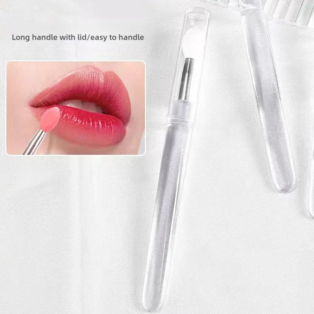 Portable Retractable Makeup Brush With Clear Cap Travel Lip Brush Concealer Brush Soft Fiber Hair Mini Cosmetic Beauty Tools Oasis Select