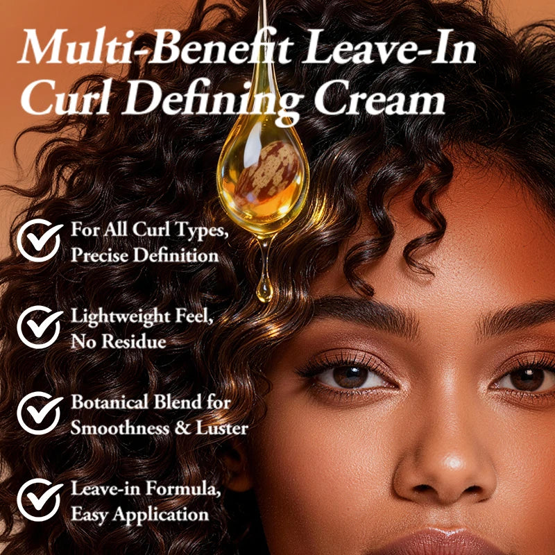 LEWEDO Black Castor Oil Curl Defining Cream 280ml | Anti-Frizz