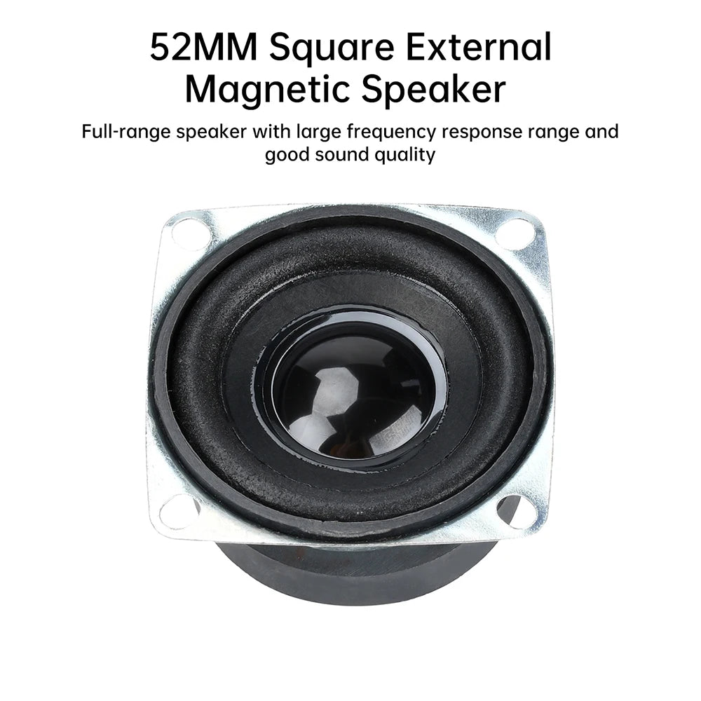 5W 4 Ohm Full Range Speaker Machine Bluetooth Audio External Magnetic Speaker Square 5W DIY Electronic Products Horn Oasis Select