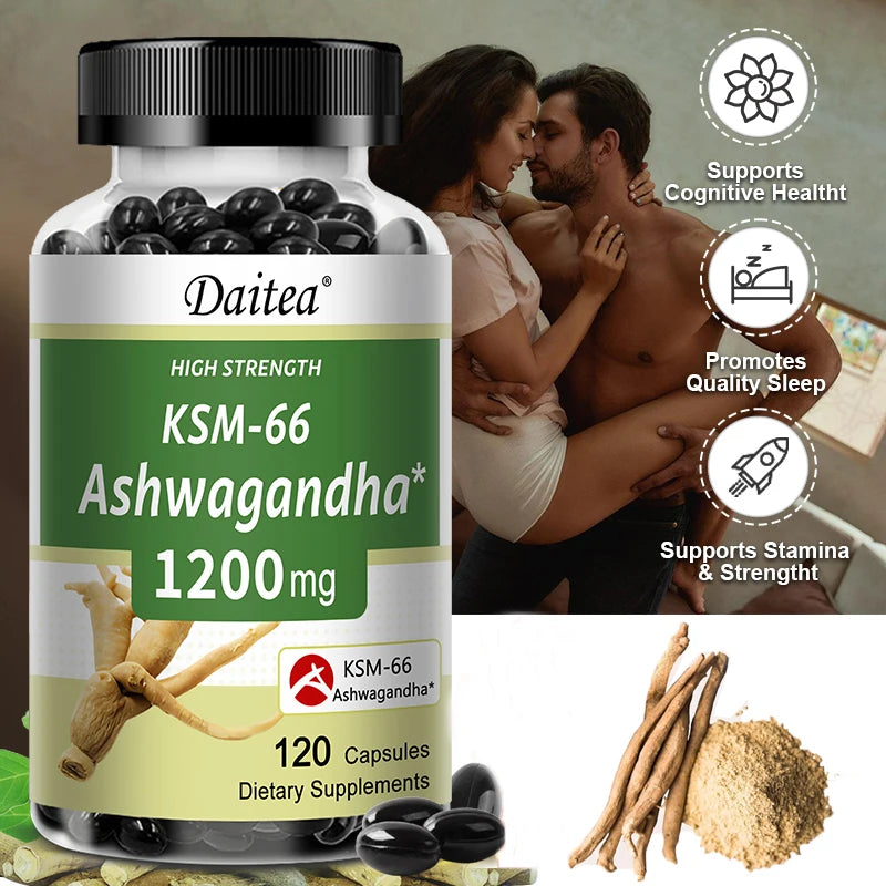 KSM-66 Ashwagandha 1200mg – Stress, Sleep & Mood Support Herbal Supplement Oasis Select
