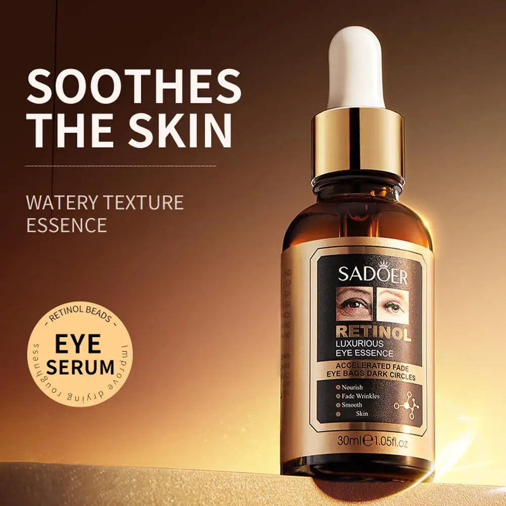 SADOER Retinol Eye Essence 30ml – Dark Circles & Firming Retinol Eye Serum Oasis Select