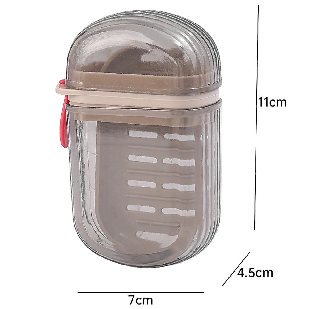 Portable Leakproof Soap Box with Lid & Drain | Travel Camping
