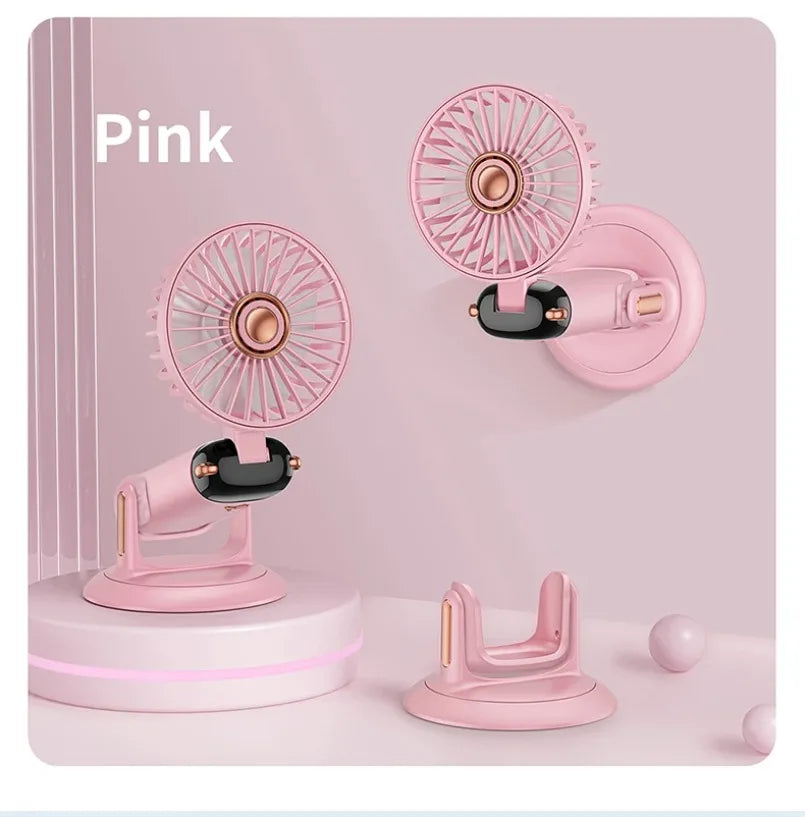 URGGU Mini Portable Neck Fan – 5-Speed USB Rechargeable
