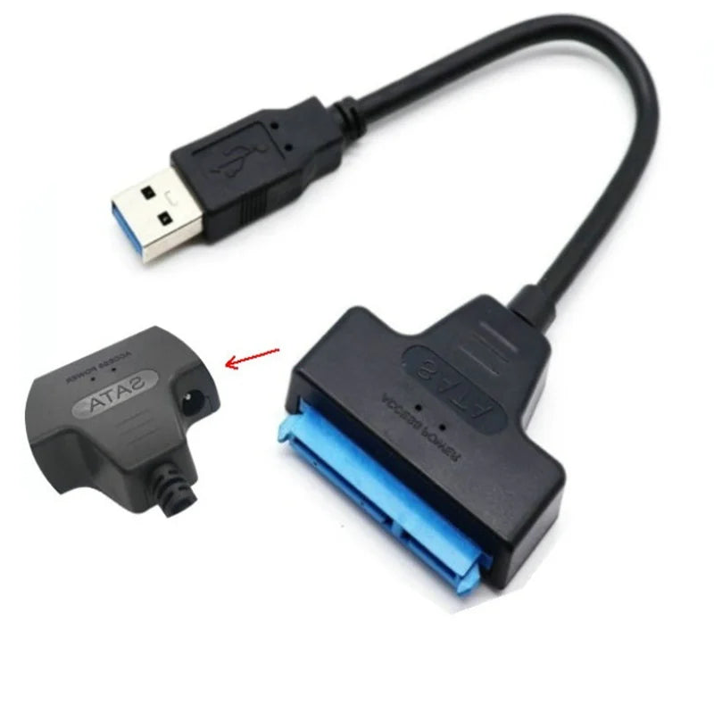 USB 3.0 to Sata III Cord SATA to USB 3.0 Cable Up to 6 Gbps for 3.5 2.5 Inch External HDD SSD Hard Drive SATA 3 22 Pin Adapter Oasis Select