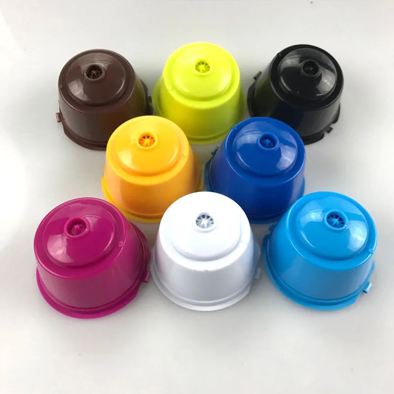 4pcs/Set Reusable Coffee Capsule Filter Cup for Nescafe Refillable Dolce Gusto Coffee Accessories Filter with Spoon Cafe Capsula Oasis Select