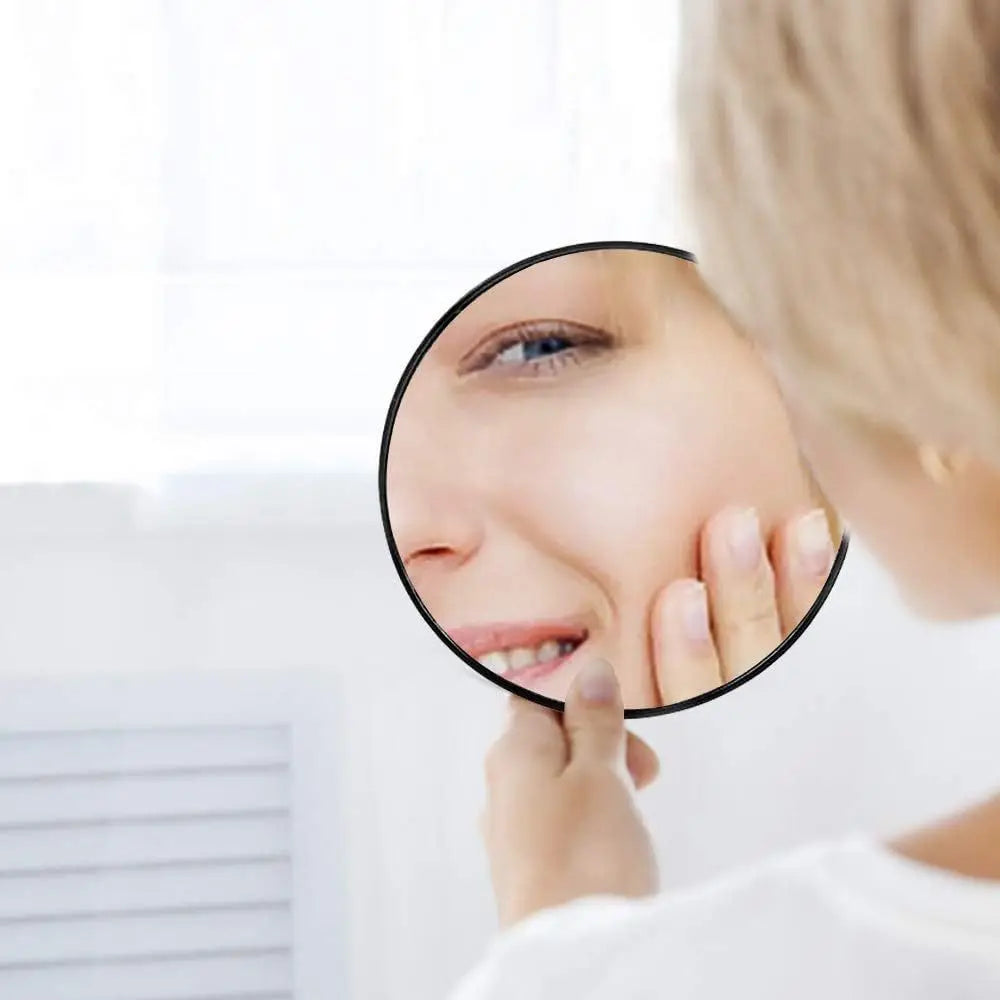 50X Magnifying Mini Mirror Portable Suction Cup Handheld Cosmetic Mirror Clarity on-the-Go Beauty Precision Magnifying Mirror Oasis Select
