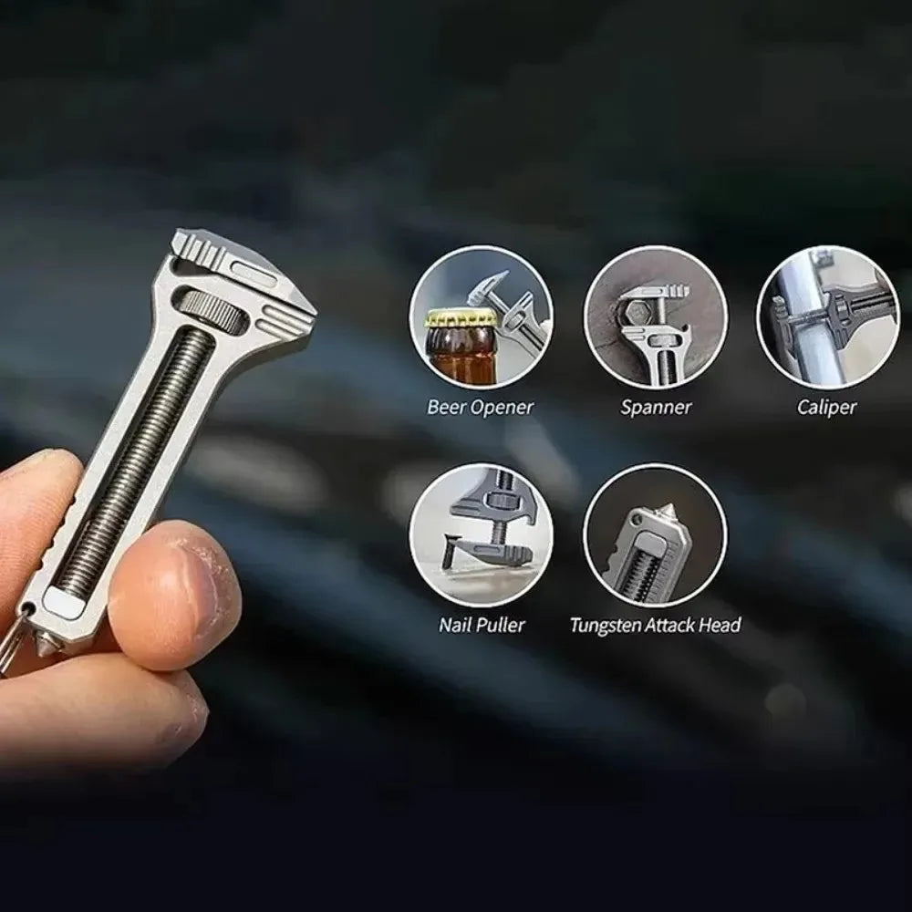 1PC EDC Multi-Tool Compact Multi-Tool Portable Tool Key Ring Chain Pocket Knife Screwdriver Multi-Tool Camping Survival Kit Oasis Select