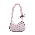 Korean Bow Shoulder Bag – Large Canvas Hobo Handbag for Women