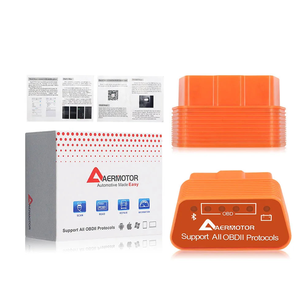 Viecar ELM327 V1.5 Bluetooth 4.0 OBD2 Car Diagnostic Scanner OBD2 Diagnostic Scanner Oasis Select AER ELM327 BT4.0