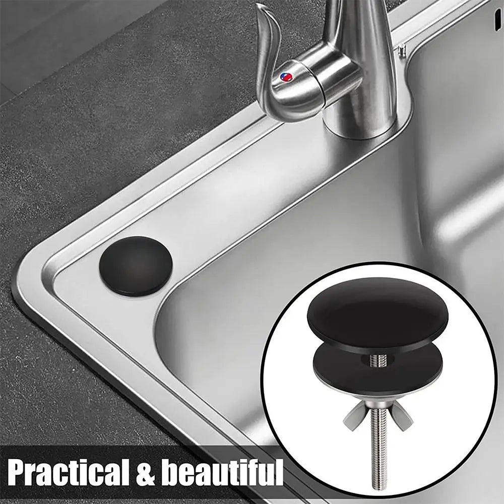 Kitchen Accessories Stainless Steel Metal Water Stopper Drainage Seal Faucet Hole Cover Sink Hole Cover Tap Hole Plug Sink Plug Oasis Select