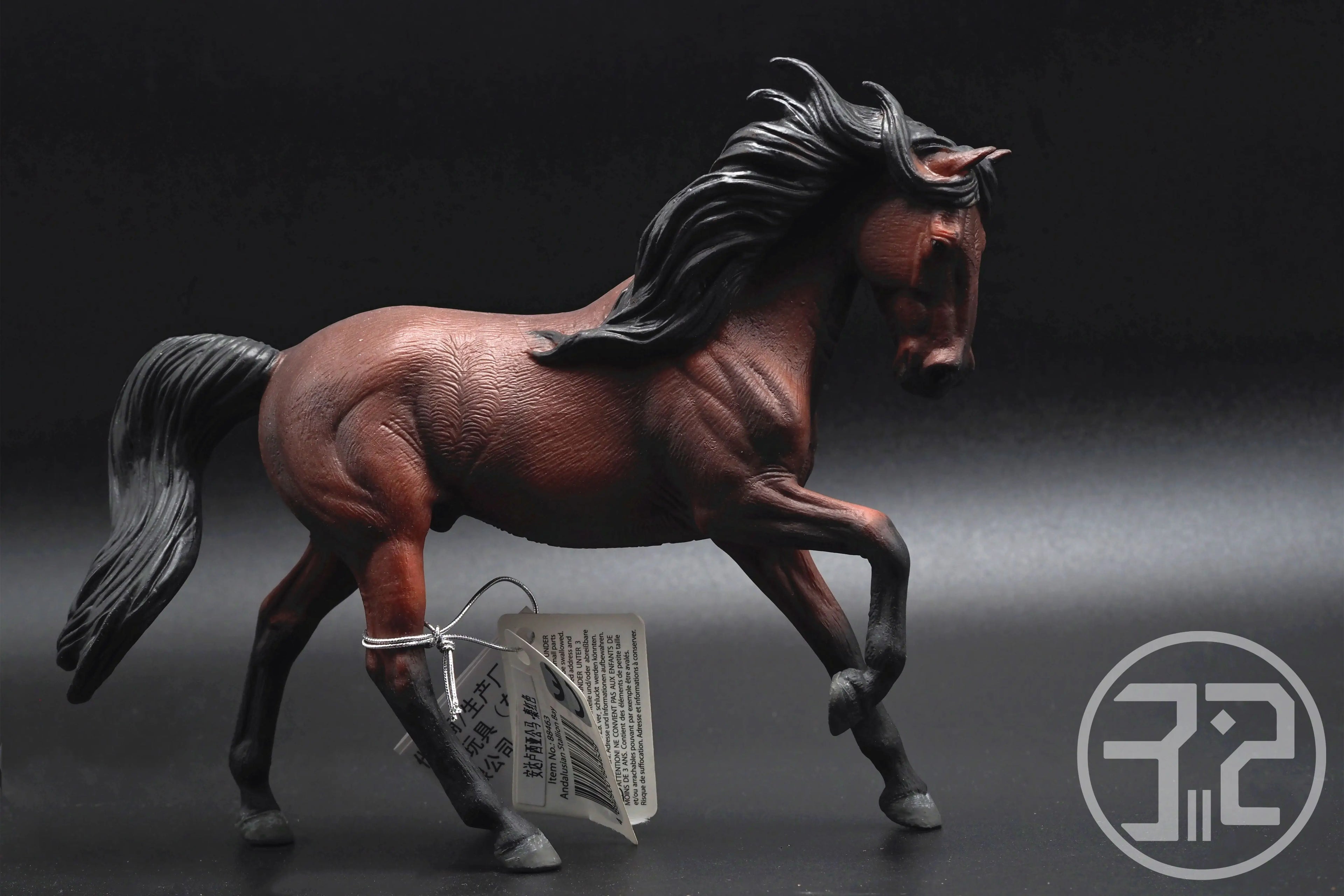 Andalusian Stallion British CollectA Simulation Animal Horse Model Decoration Home Accessories Oasis Select Bay horse