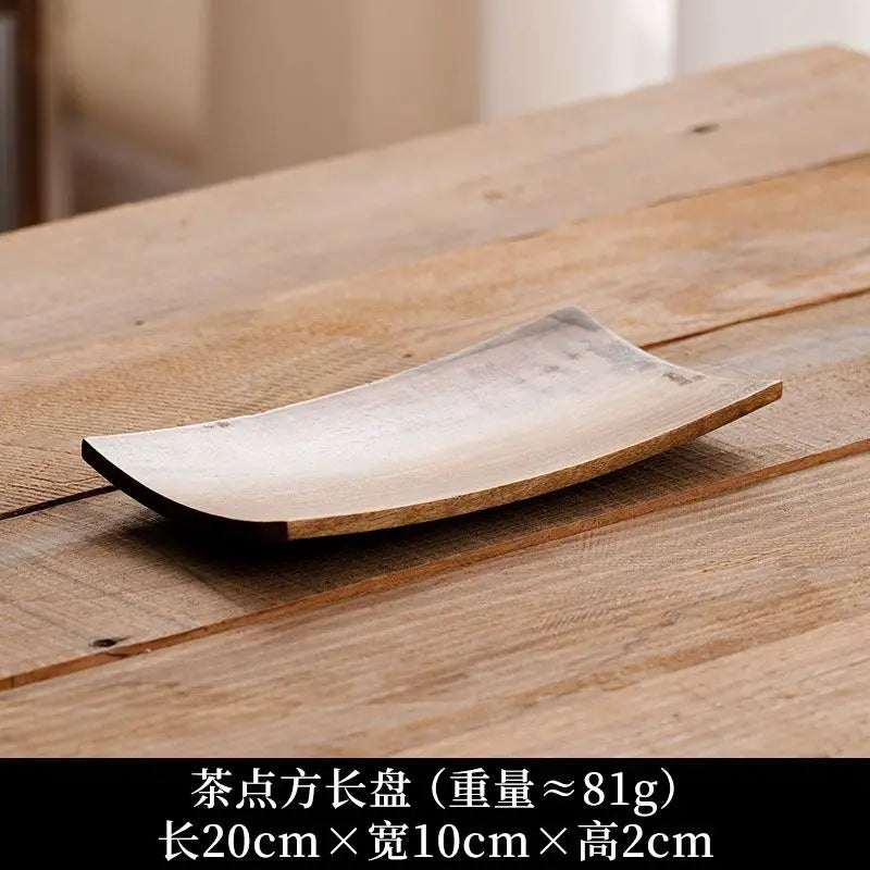 Chinese North American Walnut Dry Fruit Plate Nut Candy Dish Tea Table Zen Tea Coaster Fruit Pastry Dessert Plate Oasis Select B