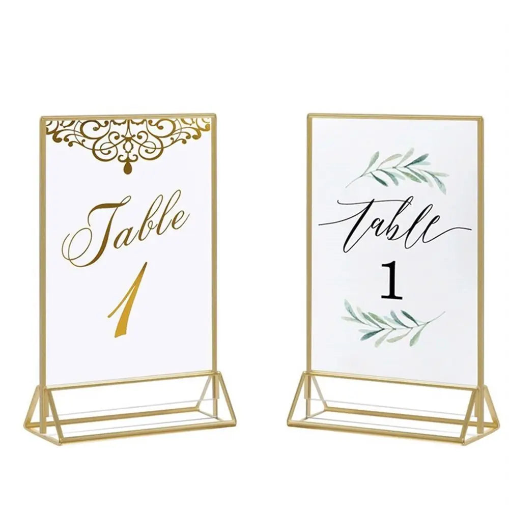 Fashion Acrylic Table Number Hold DIY Double-Sided Menu Stand Party Decor Phnom Penh Display Signs Support Party Oasis Select