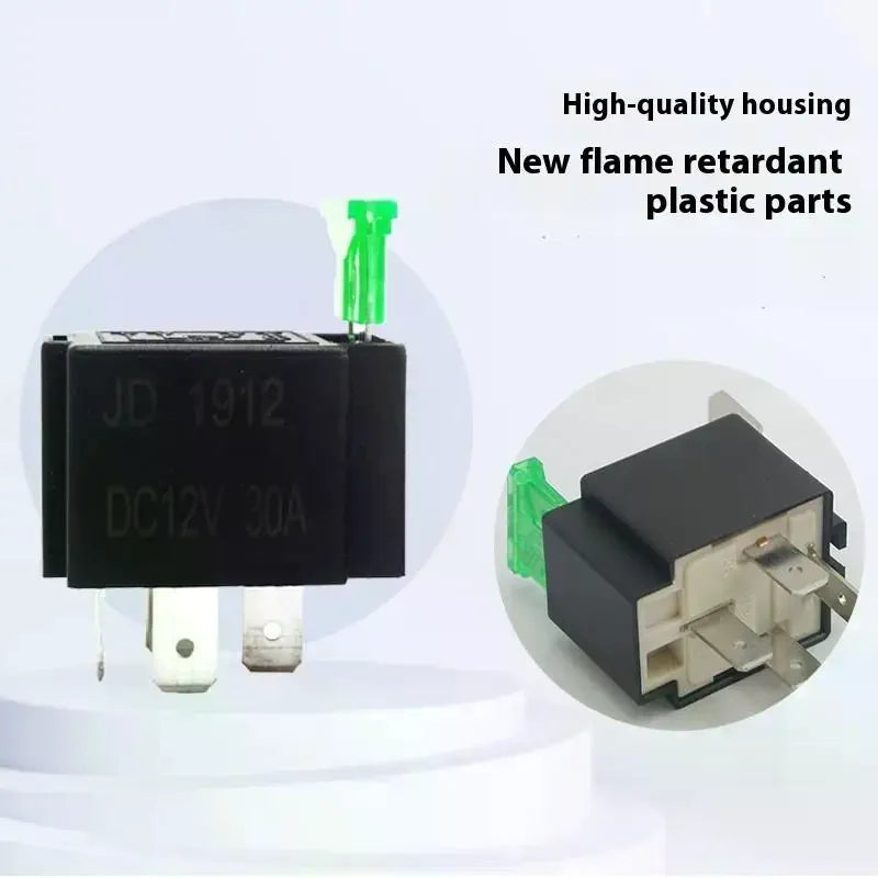 Durable 24V 4/5 Pin Car Relay; Pre-wired Sockets; Socket Base with Wires/Fuse; 30A Amp SPST Waterproof Accessories Oasis Select