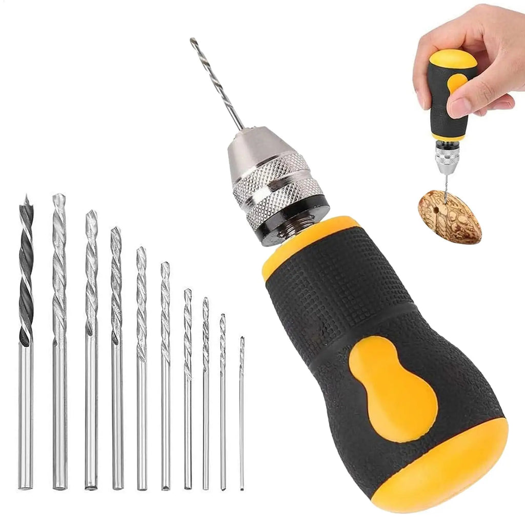 Hand Drill Set Woodworking Drilling Tools Mini Hand Drill Tool Portable Tool Set For Models Hobby DIY Jewelry Craft Hand tools Oasis Select