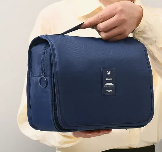 Foldable Hanging Travel Toiletry & Makeup Bag | Oxford Fabric
