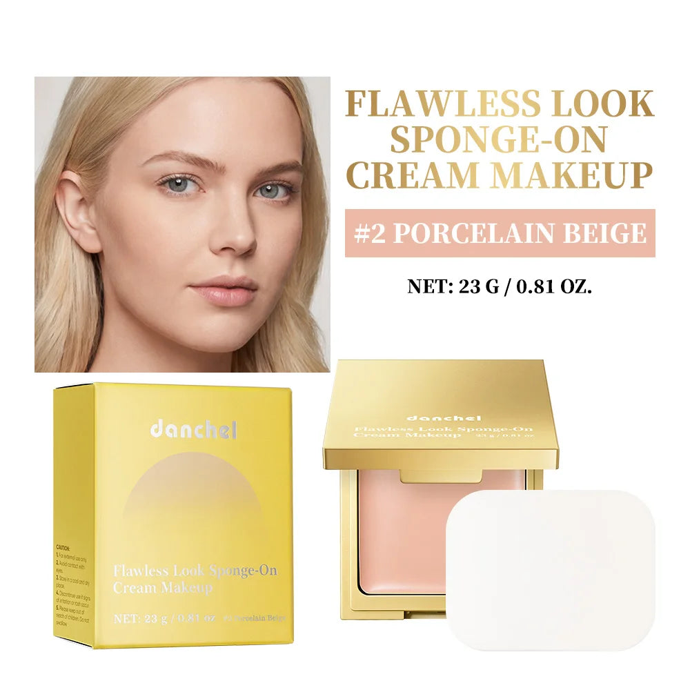 Cream Foundation Sponge – Medium-to-Full Coverage Oil Control Cream Foundation Oasis Select 2Porcelain Beige