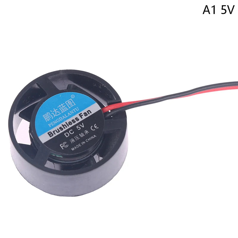 1Pc Notebook Micro Cooling Fan 25.5x10mm 5V 9V 12V 24V Round Mini For Led Lamps Computer Radiator Oasis Select 5V