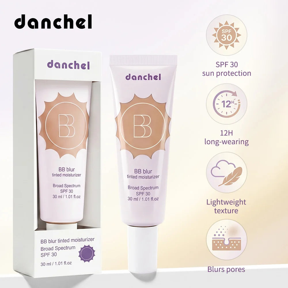  BB Blur Tinted Moisturizer 12h Natural Matte Finish Medium Coverage SPF30 Sun Protection Evens Skin Texture Blurring Cream Oasis Select