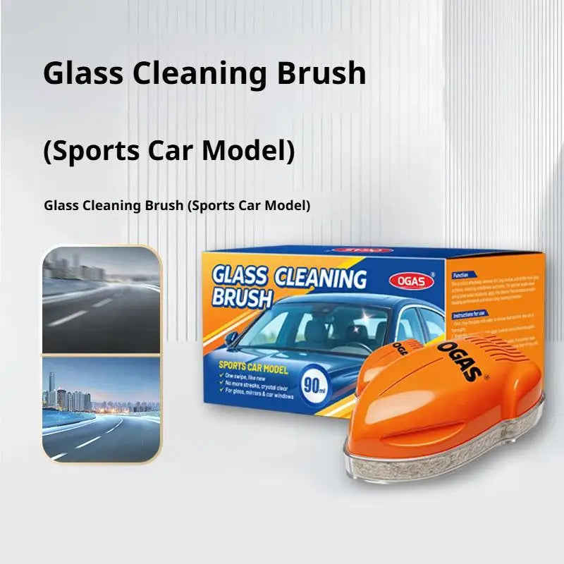 Streak-Free Car Windshield Cleaning Brush | Auto Glass Cleaner