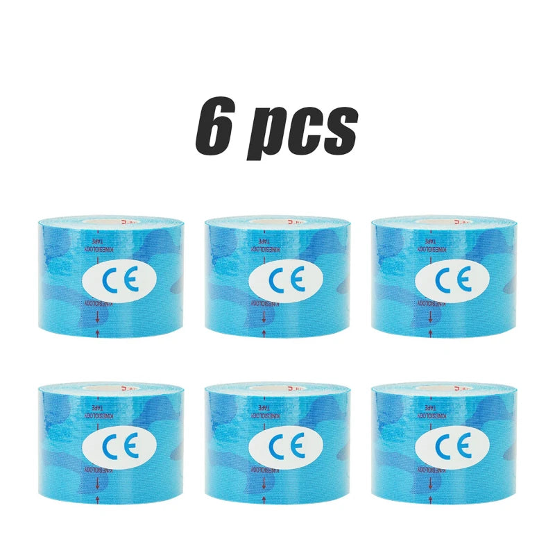 1/2/6pcs Kinesiology Tape Athletic Recovery Elastic Tape Kneepad Muscle Pain Relief Knee Pads Support For Gym Fitness Band Oasis Select