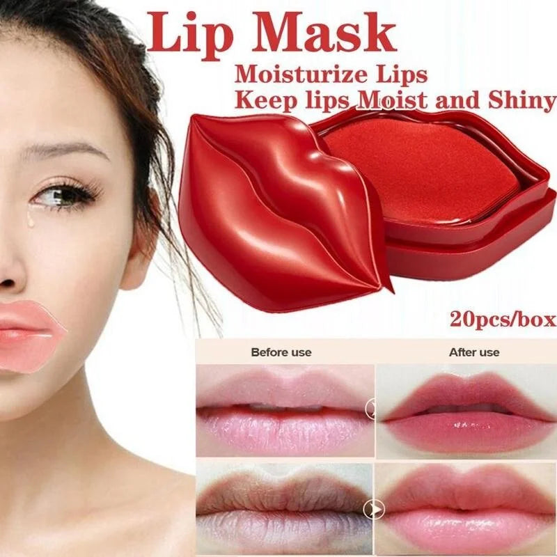 BIOAQUA Cherry Gollagen Hydrating Lip Mask Moisturizing Nourishing Anti-Drying Lightening 20pcs Oasis Select