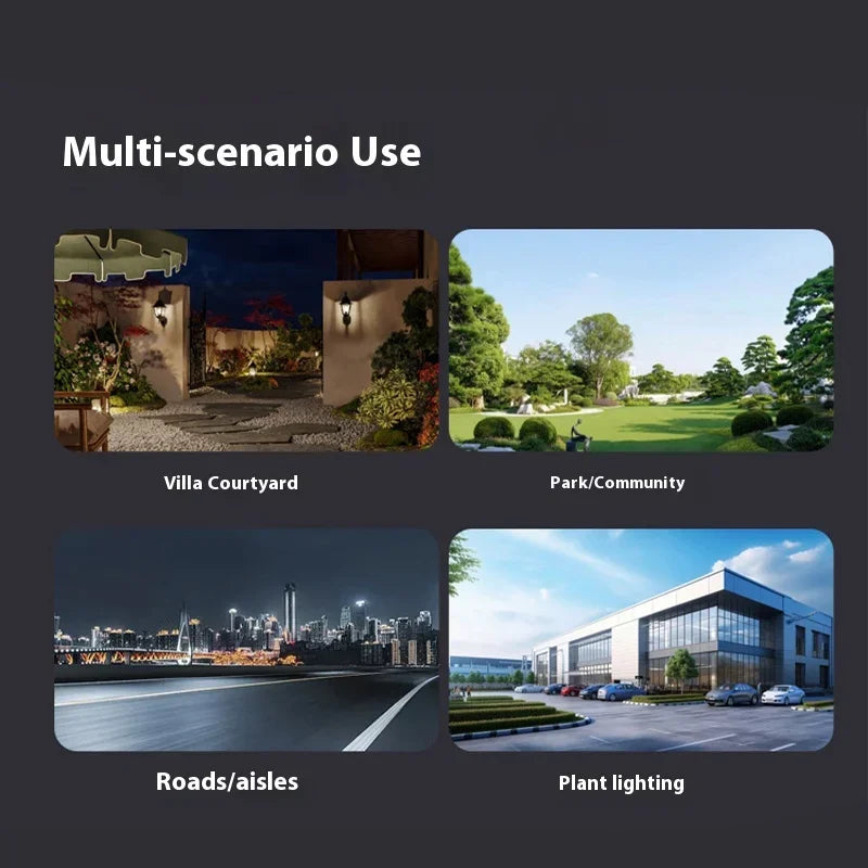 Integrated Remote Control Courtyard Wall Light Outdoor Waterproof Solar Light - Human Body Sensing Street Light Oasis Select
