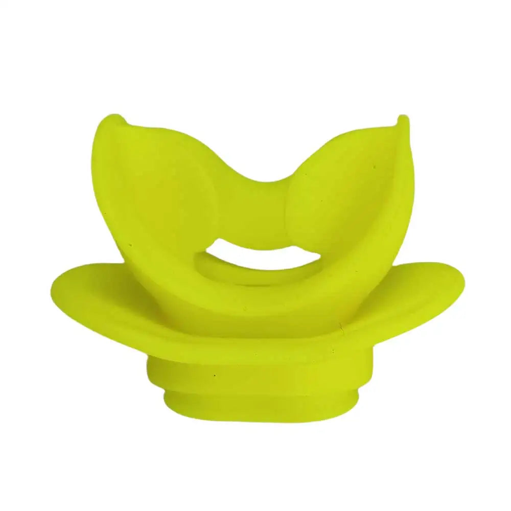 Silicone Diving Regulator Comfort S Bite Mouthpiece with Lip Shield Snorkels Scuba Diving Soft Regulators Bite Replacement Oasis Select Yellow